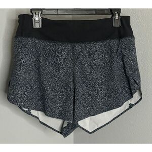 ATHLETA RUN WITH IT 3" LINED ATHLETIC ATHLEISURE ACTIVEWEAR GYM SHORTS MEDIUM